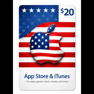 $20 APPLE GIFT CARD - US REGION