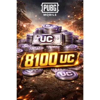 PUBG MOBILE - 8100 UC - GLOBAL