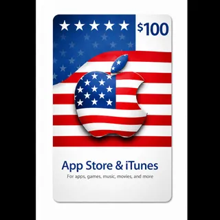 $100 US Apple Gift Card