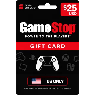 $25.00 USD GameStop US INSTANT