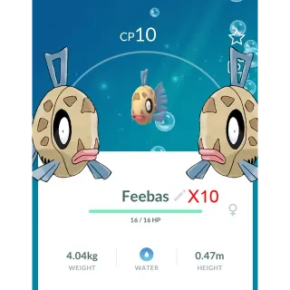 Pokemon Go Feebas x10 - Lucky Chance