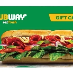$48 Subway Gift Card + pin | Instant delivery