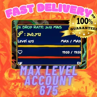 Grand Piece Online | Account Level 675 (Max) World 2 | GPO