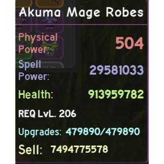 DUNGEON QUEST | Akuma Mage Robes
