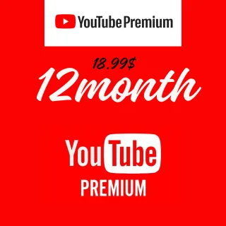 12-Month YouTube Premium Subscription | PlayPrime