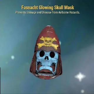 Fasnacht Glowing Skull Mask