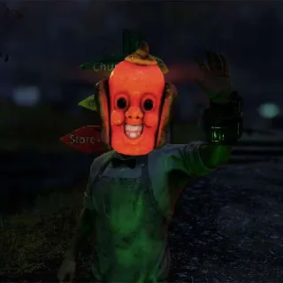 Glowing Red Hot Mask