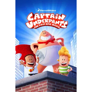 Captain Underpants: The First Epic Movie HD - Redeem on VUDU or Movies Anywhere