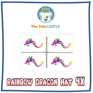 rainbow dragon hat