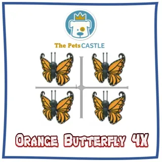 Orange Butterfly 4X