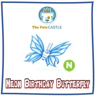 Neon Birthday Butterfly 2024