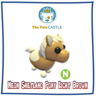 Neon Shetland Pony Light Brown