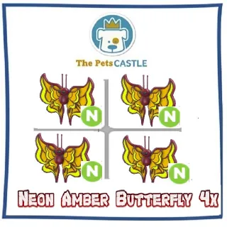 amber butterfly neon