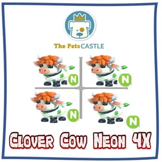 clover cow neon