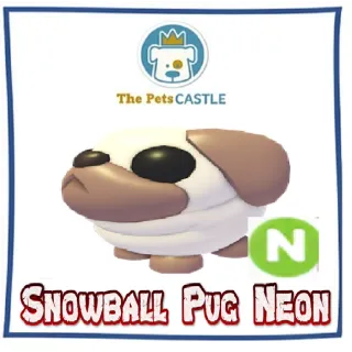 snowball pug neon