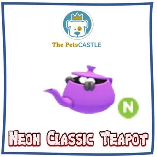 neon classic teapot