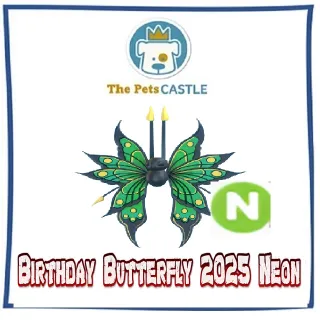 Birthday Butterfly 2025 Neon
