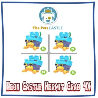 Neon Castle Hermit Crab 4X