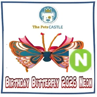 Birthday Butterfly 2026  Neon
