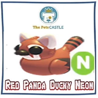 Red Panda Ducky Neon