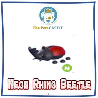 Neon Rhino Beetle