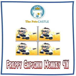 Preppy Capuchin Monkey 4X