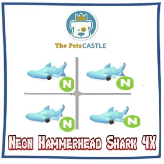 Hammerhead Shark neon