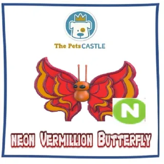 vermillion butterfly Neon