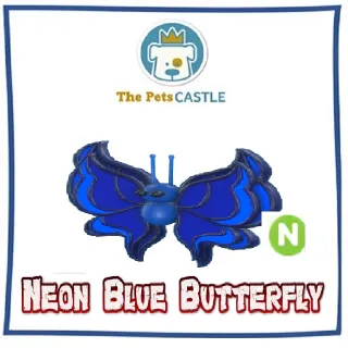 blue butterfly neon