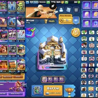 🔥 STACKED Clash Royale Account – 11.6K TROPHIES 