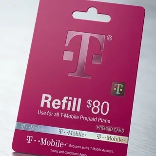 $80.00 USD T-mobile Refill gift card