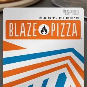 $100.00 USD BLAZE PIZZA gift card (blazepizza.com)