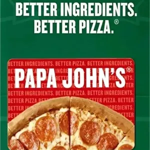 $50.00 USD PAPA JOHN’S gift card