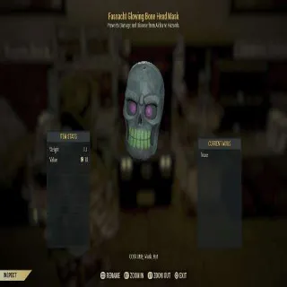 Glowing Bone Head Mask