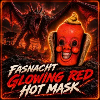 Glowing Red Hot Mask
