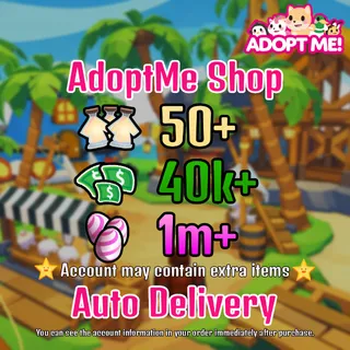 Adopt Me, 50+ Age Potions | 40k+ Bucks | 1m Candy Eggs Account