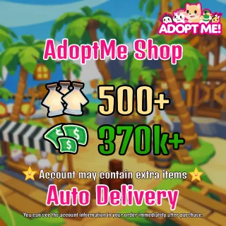 Adopt Me Age Potions and Bucks Account | 370k+ Bucks / 500+ Potions