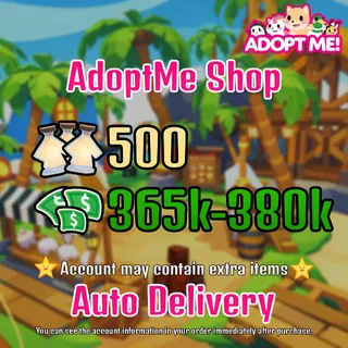 Adopt Me Age Potions+ Bucks | 500 Age Potions + 365k-380k Bucks