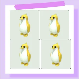 4x Golden King Penguin