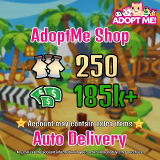 Adopt Me, 250 Age Potions | 185k+ Bucks Account