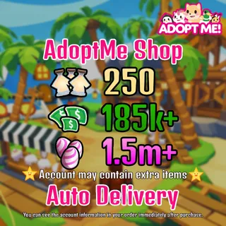 Adopt Me, 150 Age Potions | 110k+ Bucks | 3m+ Candy Eggs Account