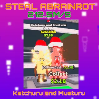 Ketchuru and Musturu 212.5m/s