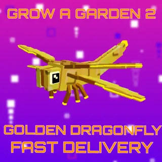 6X GOLDEN DRAGONFLY GROW A GARDEN 2