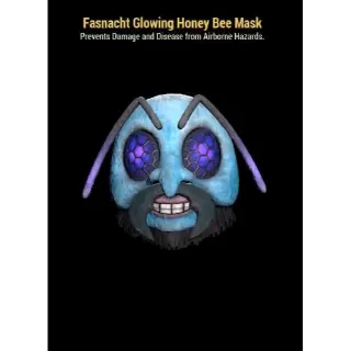 Glowing honey bee mask