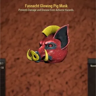 GLOWING PIG MASK Fasnacht