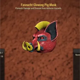 GLOWING PIG MASK Fasnacht