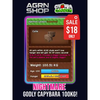 GODLY NIGHTMARE CAPYBARA 100KG