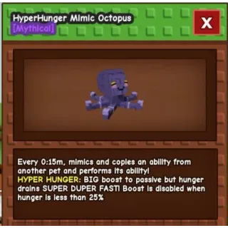 HUGE HYPER HUNGER MIMIC OCTOPUS 15S CD NO TOY 