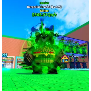 3x HACKER BURGERINI BEARINI ( MAX LVL ) - Escape Tsunami For Brainrots!