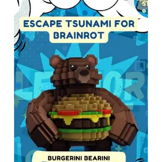 Burgerini Bearini (Random Mutation) LEVEL 150 - Escape Tsunami For Brainrots!
